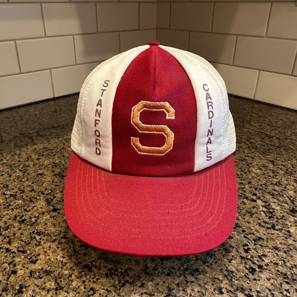 Stanford Cardinals Hat Trucker Snapback Men's M/L Red White Collegiate